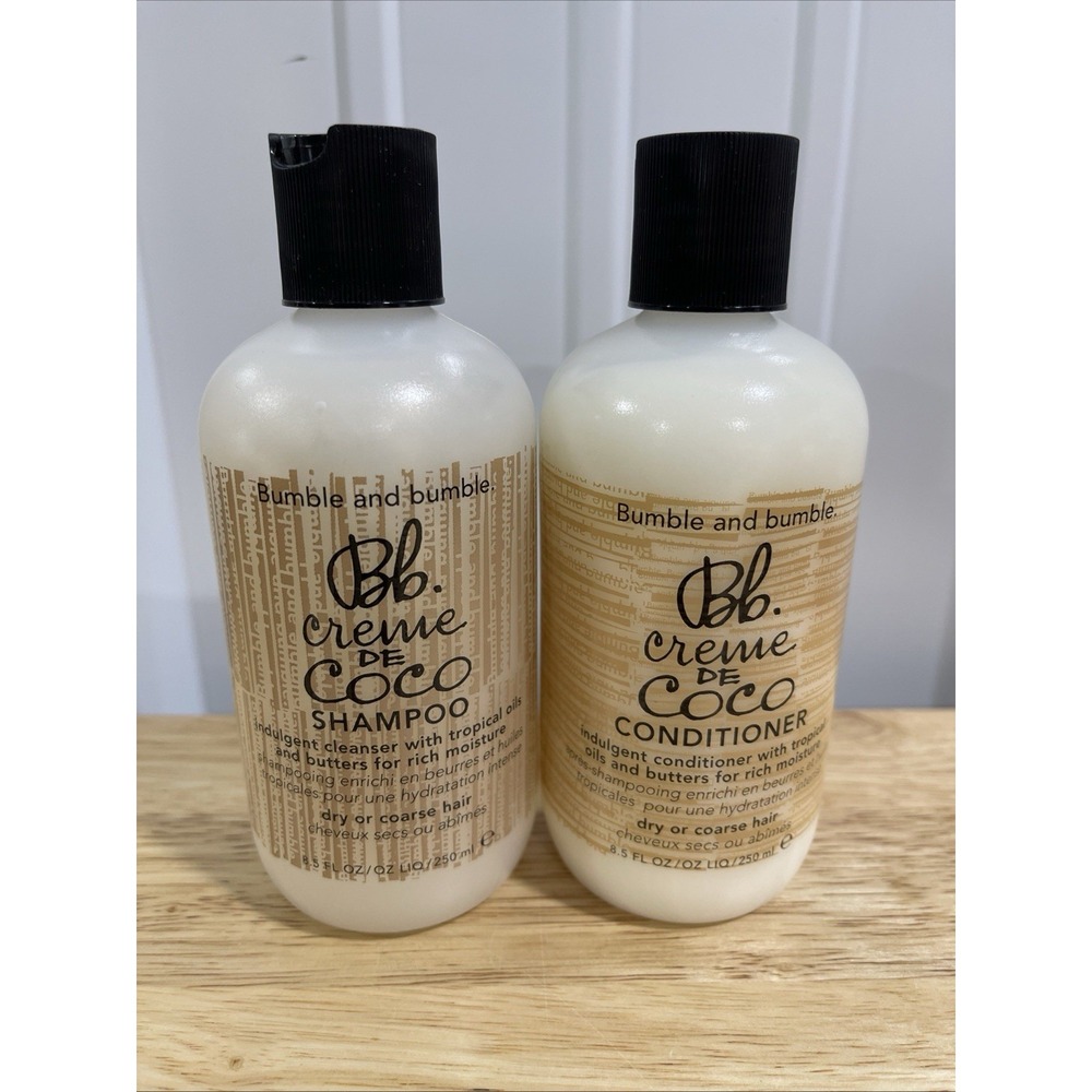 Bumble and Bumble Bb Creme De Coco Shampoo and Conditioner 8.5oz/250ml Set Hair